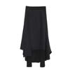 Women's Irregular Skirt Pants: Unique Multi-Layer Design, Large Size, Fake Two-Piece Style