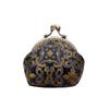 Anti-lost Kiss Lock Coin Purse Polyester Portable Brocade Mini Pouch Chinese Style Thickened Embroidered Small Pocket Ring