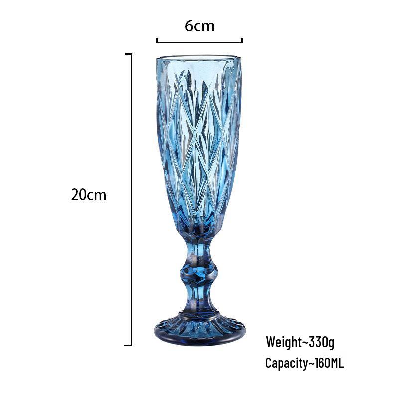 Red Wine High-Stemmed Glass - Simple Wedding and Celebration Accessory, Ideal for Cocktails, Juice, and Wines