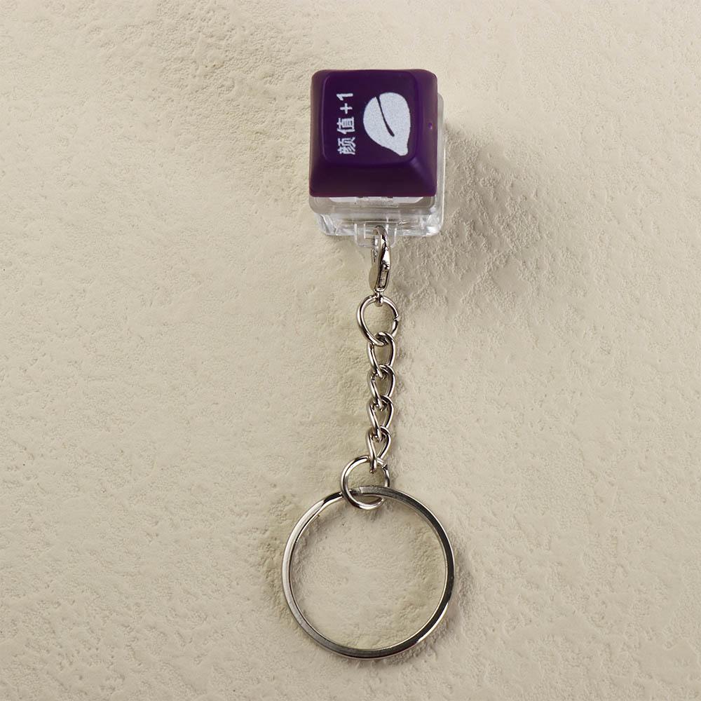 Mechanical Keyboard Mechanical Switch Key Chain Button Cap Keyboard Keyring  Children Adult