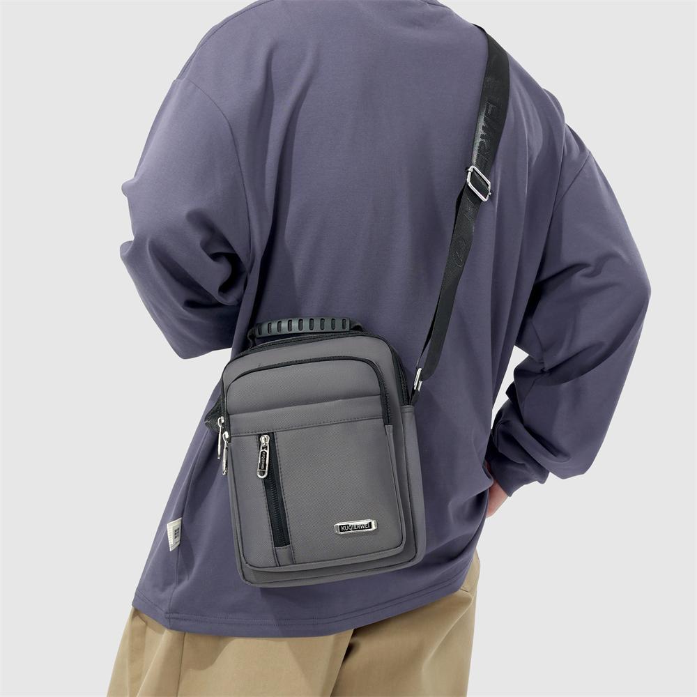 Mens Oxford Crossbody Bag Waterproof Small Shoulder Satchel Business Travel Messenger Purse