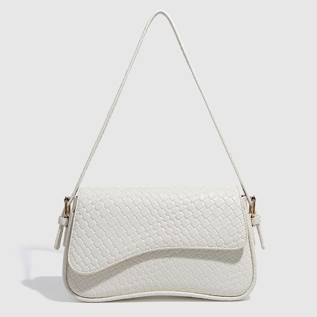 Simple And Fashionable Shoulder Small Square Bag, Crocodile Pattern Bag, Women'S Versatile Shoulder Messenger Bag, Texture Versatile