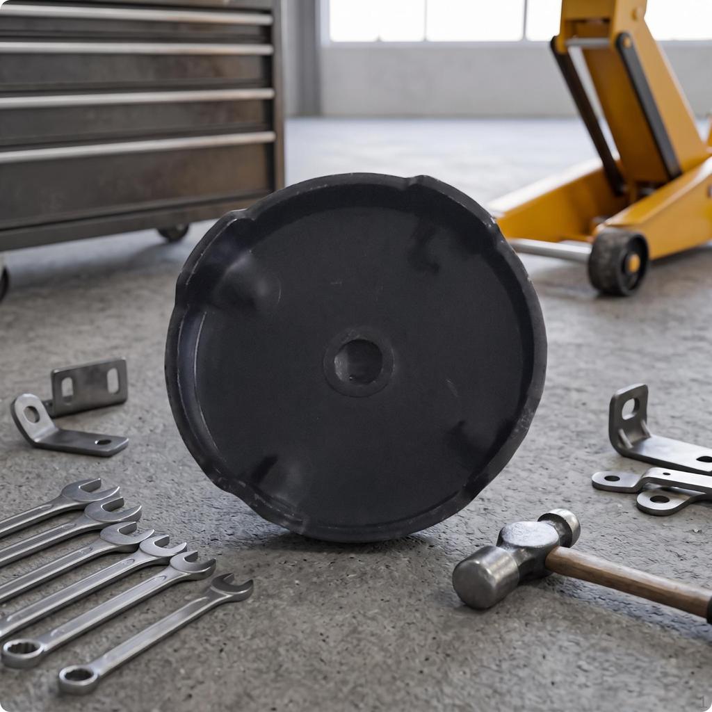 Thickened Jack Tray Central Mounting Hole, Raised border feature, Plate, for Garage