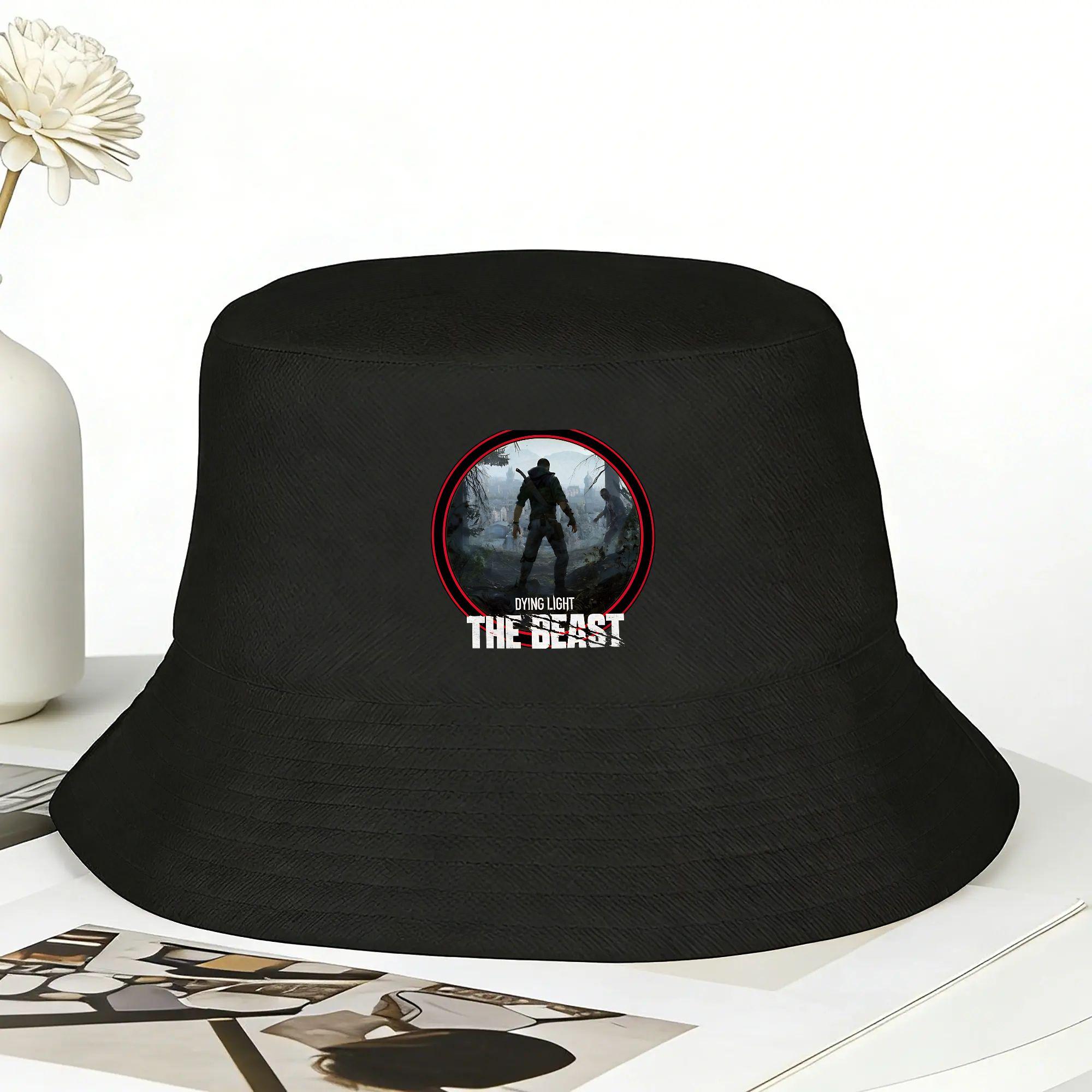 Dying Light The Beast Bucket Hat Summer Fashion Fisherman Hats For Unisex Beach Travel Caps Harajuku Graphic Sun Hats One Size