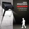 Solar Motion Sensor Wall Lamp with 30/20+5+5 LED for Outdoor Use In Courtyards, Villas, and Streets