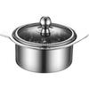 Whirlwind cooker One person one pots small hotpot Clear Soup Double Flavor Pot Single person hot pot with lid Induction cooking