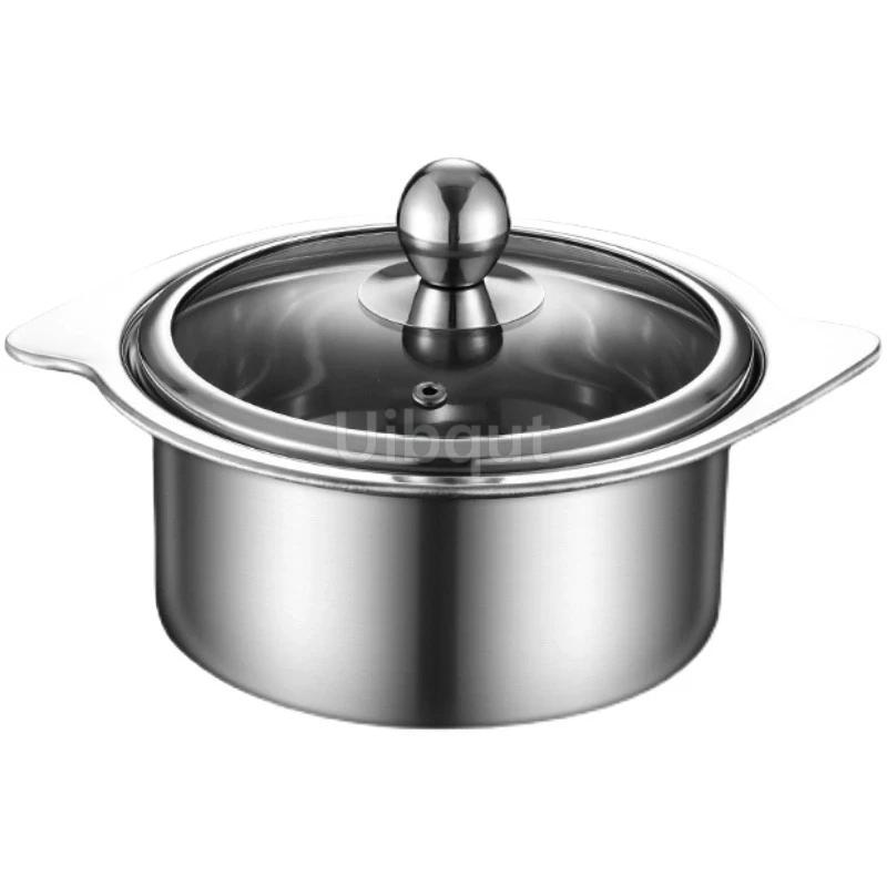 Whirlwind cooker One person one pots small hotpot Clear Soup Double Flavor Pot Single person hot pot with lid Induction cooking