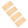 4pcs Bead Bracelet Display Tray Smoothly Solid Wood Jewelry Display Tray for Dressing Table Bedside