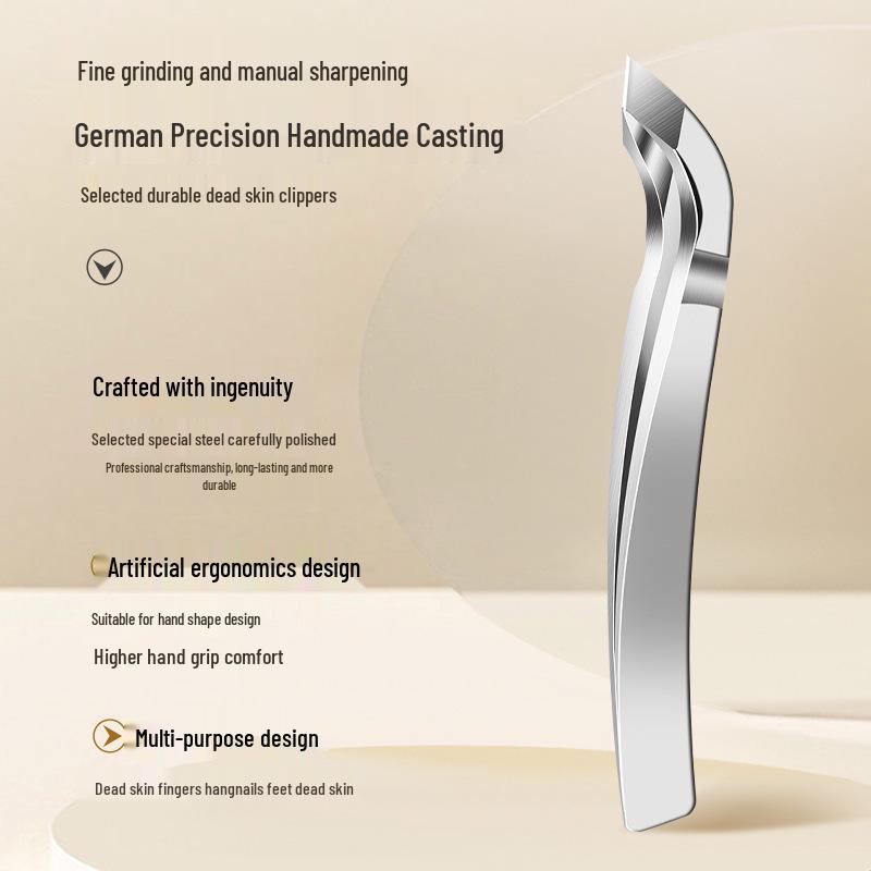 Stainless Steel Cuticle Nipper & Scissors Set: Ingrown Toenail Clippers, Nail Art Tools, Exfoliating Tweezers & Slanted Cuticle Remover