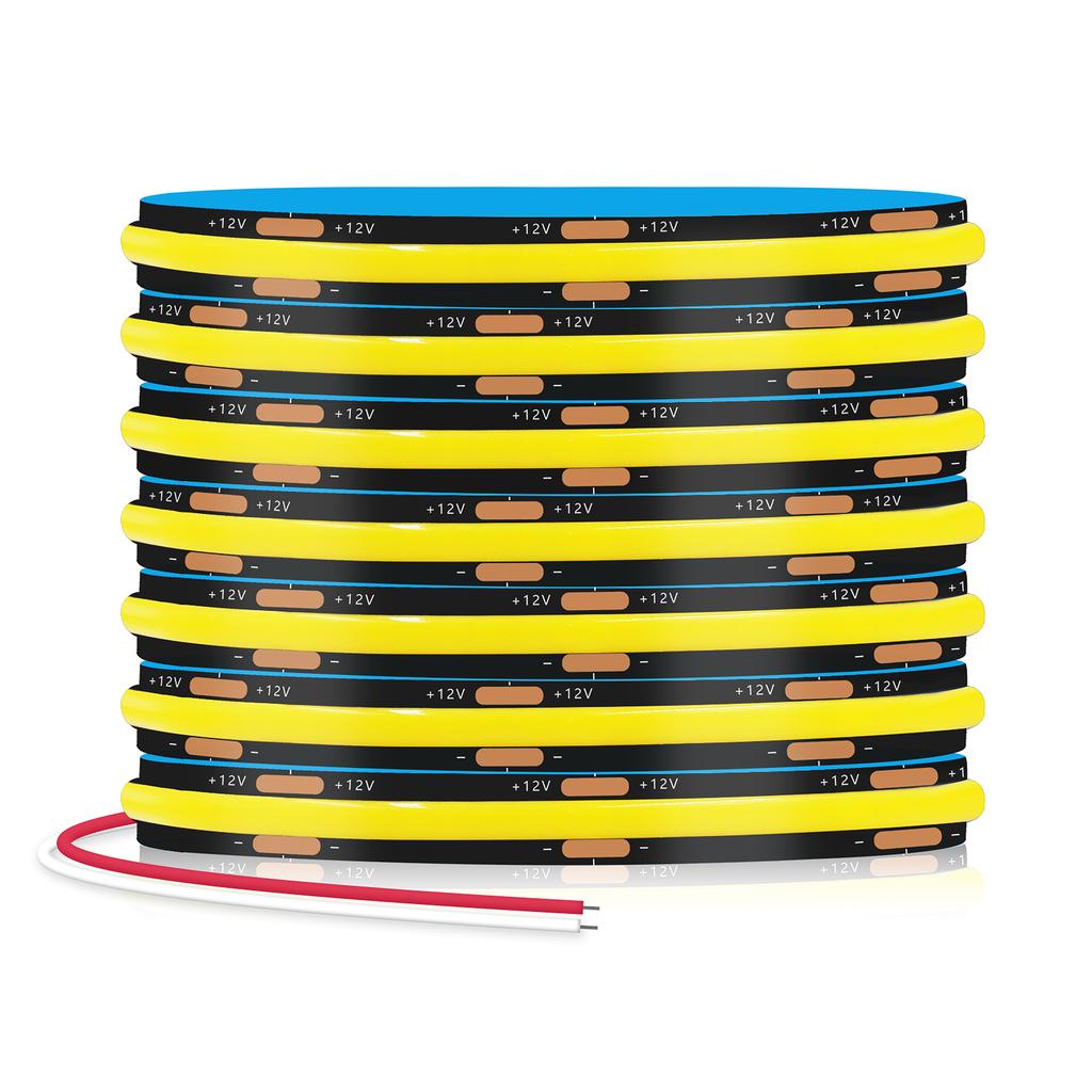 Super Bright COB LED Strip Light 8mm 320LEDs/M Flexible Led Ribbon Warm Nature Cool White Linear Dimmable 12V 24V 1M 5M 10M 20M
