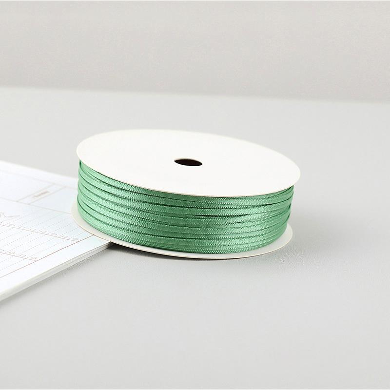 2MM Thin Ribbon Balloon 1 Volume Colorful Rope Ribbon Double-Sided Ribbon Decoration DIY Packaging Hair Accessories Wholesale