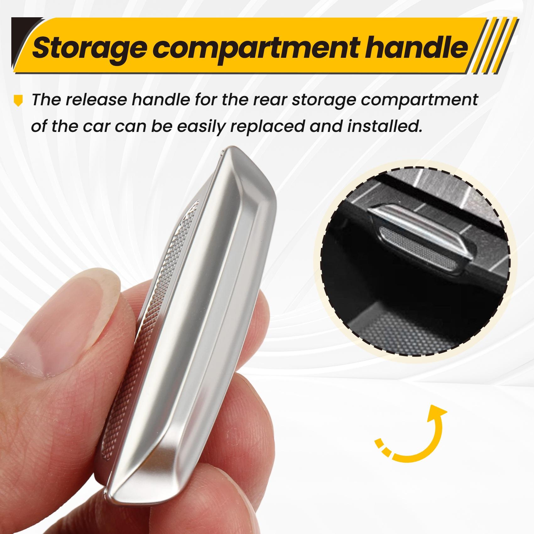 Chroem A2146802604 Chrome Release Handle Button For W214 E260 E300 2024-2025 Rear Glove Box Storage Box Handle