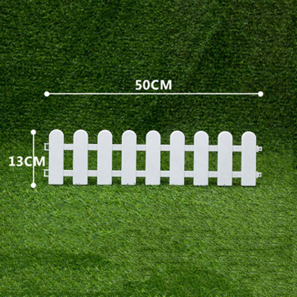 Multi Size Garden Fence Edging Border Lawn White Decorative Picket Pet Fences Yard Panels Path Edgings Farm Garden Decors