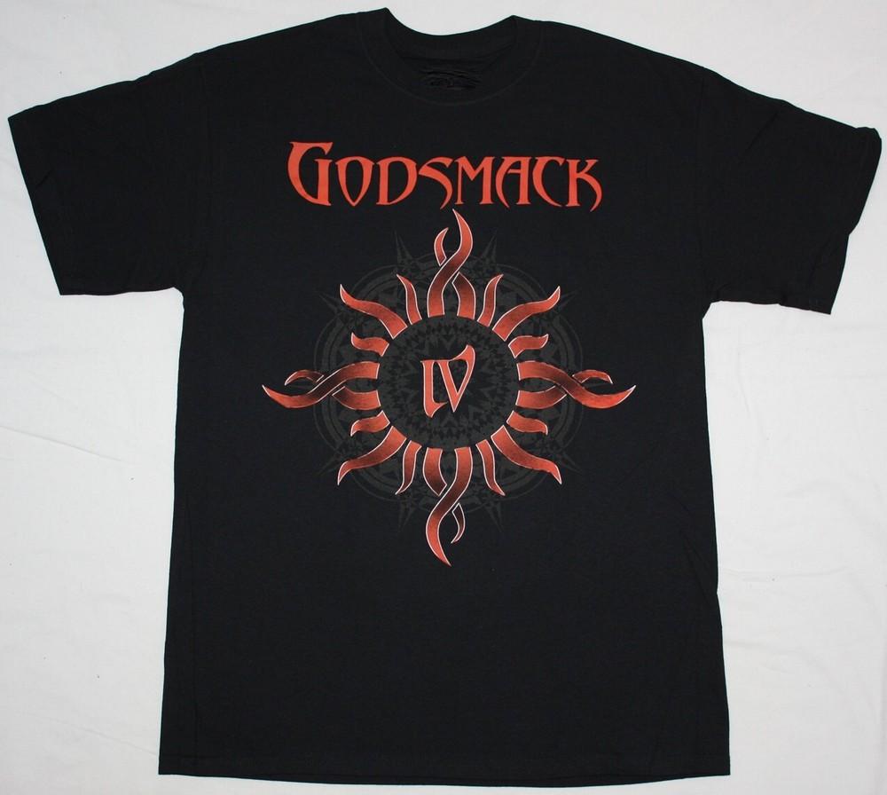 Vtg GODSMACK Band Music Lover Heavy Cotton Black Full Size Unisex Shirt BL199 Unisex T-Shirt XL