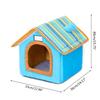 House-Shape Cat Cave Bed Tent for Indoor Small to Large Cats Machine Washable Ultra-Soft Cushion Anti-Slip Bottom