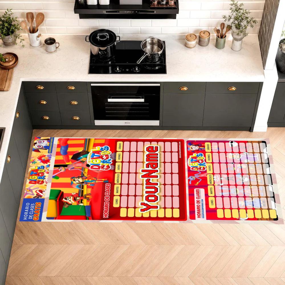 Digital Circus Customize Your Name Kitchen Rug Runner Rug Laundry Mat Hallway Entryway The Best Gift Choice
