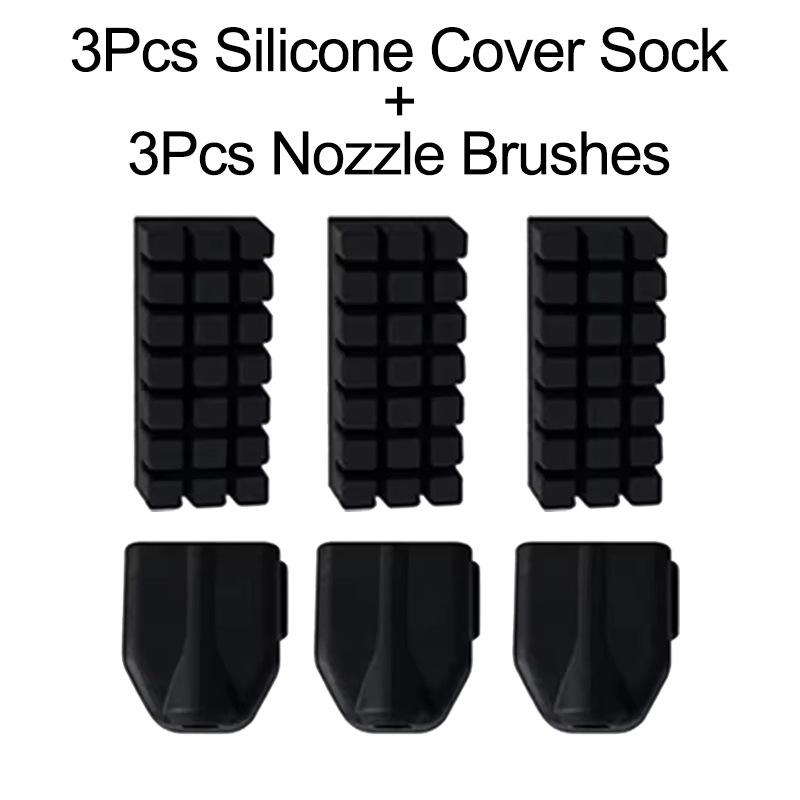 3D Printer Maintenance Kit Silicone Cover Sock and Nozzle Cleaning Brushes Set for Fused Deposition Modelling Printers