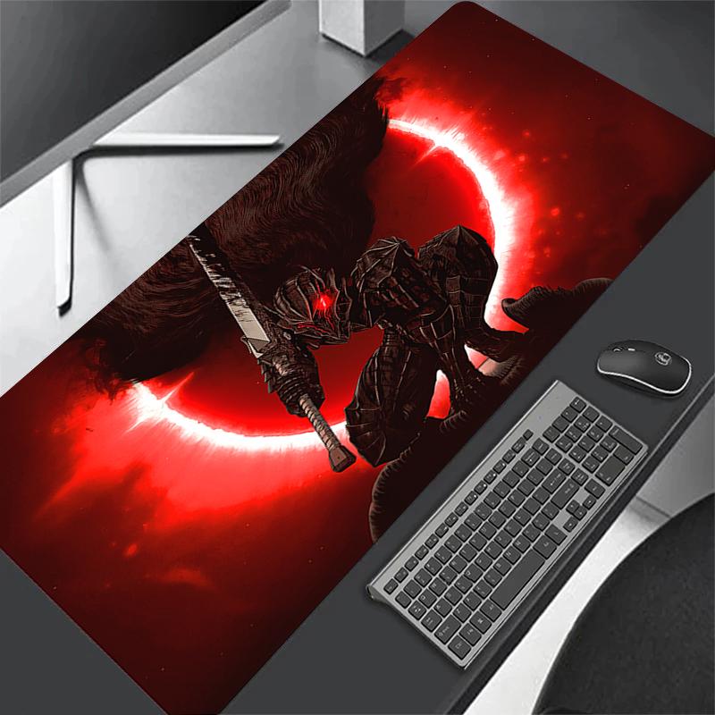 Anime Guts Mouse Pad Large Gaming Desk Mat NonSlip Laptop Keyboard Tray Office Pc Berserk Color Carpet Black
