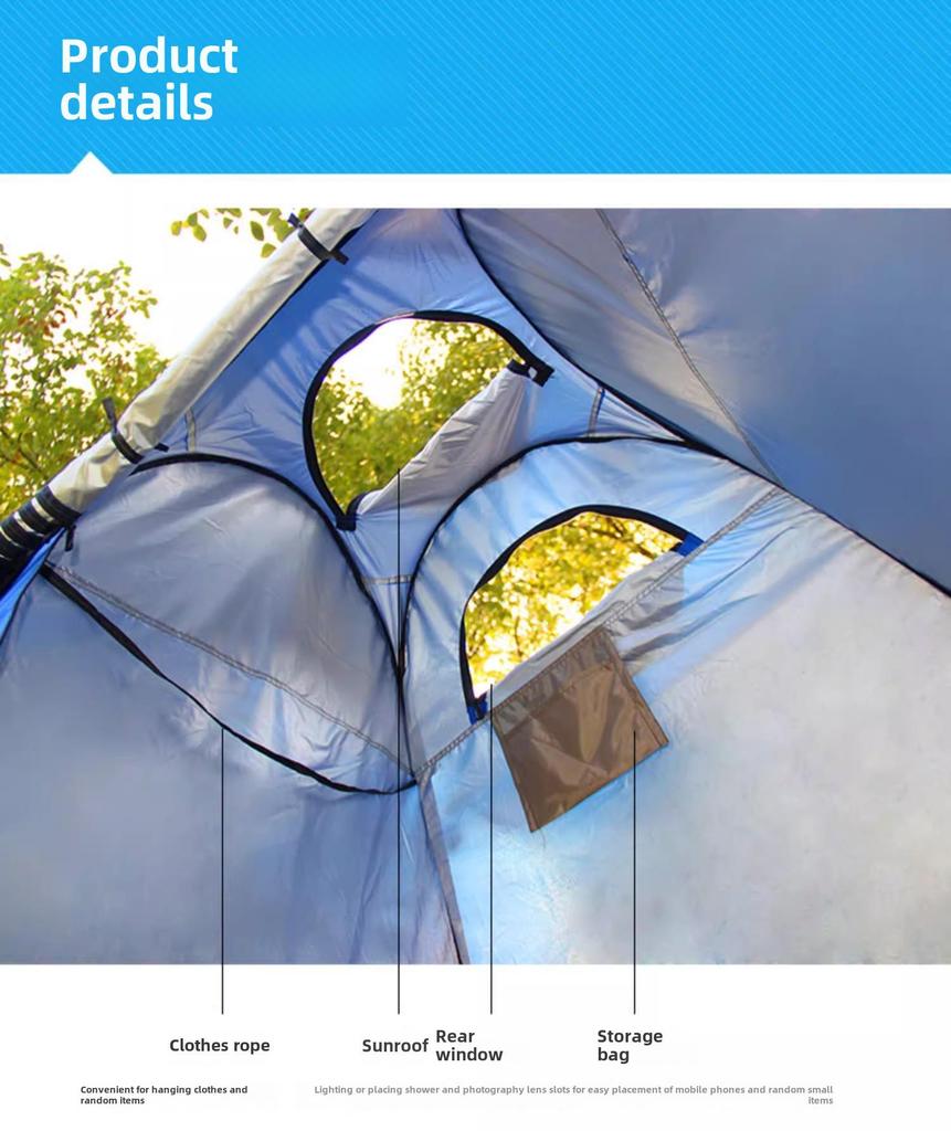 Portable Outdoor Privacy Tent for Showering and Changing Clothes