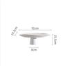Ceramic High Leg Fruit Plate Creative Snack Storage Tray Dry Fruit Tray Dessert Trays Cake Trays Decorative Household Products
