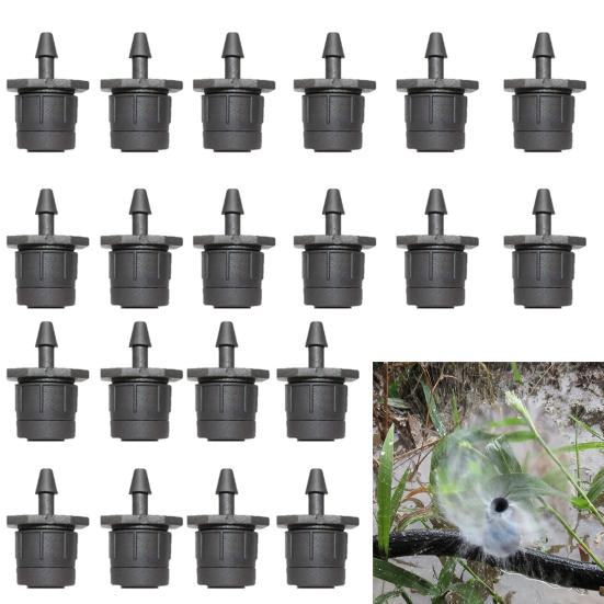50Pcs Irrigation Drippers Adjustable Micro Spray Drippers 360 Degree Circle Spray