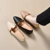Pointed flat shoes women's 2025 spring and summer French temperament Mary Jane shoes low heel light mouth loafers color matching small single shoes