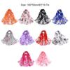 Fashion Summer Women Floral Print Scarf Lightweight And Elegant Women Luxury Beach Scarf Silk Scarf