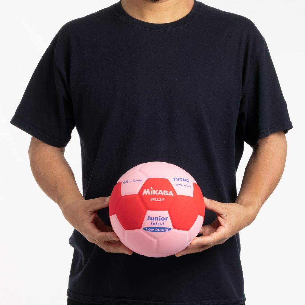 MIKASA Smile Futsal Size EVA Recommended Internal Pressure Ball, 3, Material, Approx. 260g, Pink, SFLL3-P, 0.10-0.15kgf/cm²