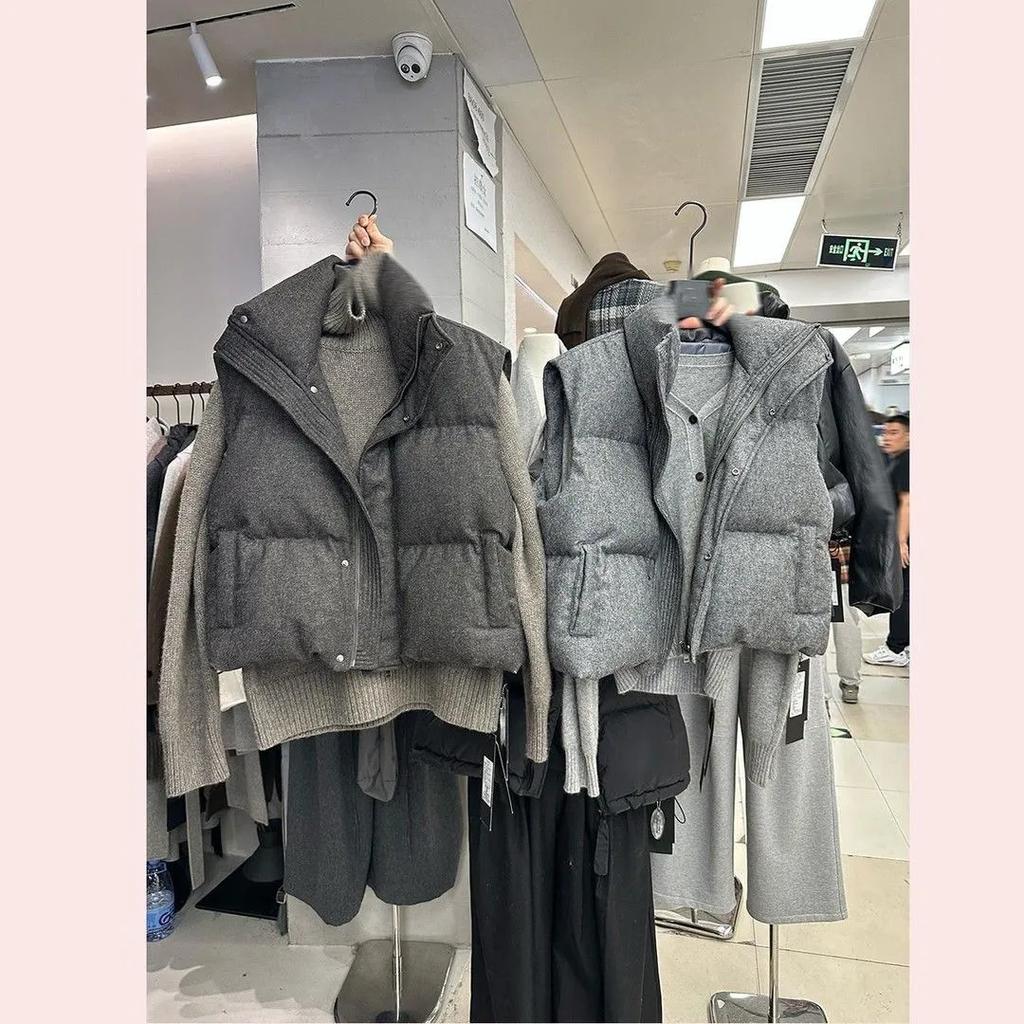 Korea Chic Streetwear Personalizovaná vesta Krátké parky Ležérní Elegantní kabát Pokročilá High Street Móda Univerzální Dámská bunda