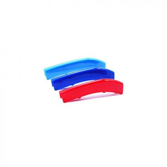 3-Color Fit For BMW 5 Series Cover Trim Front Grille Grill Strips 3PCS 2013-2017
