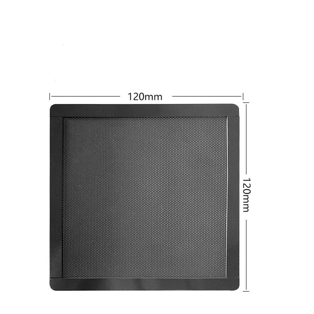 PC Fan Dust Filter Magnetic Frame Computer Fan Grills Black Dust Mesh PC Cooler Filter Screen Dustproof Case Covers (Black)