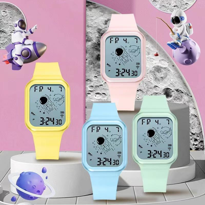Moment Beauty Men's and Women's Outdoor Sports Electronic Watch Multifunctional Waterproof Astronaut Student Watch Watch