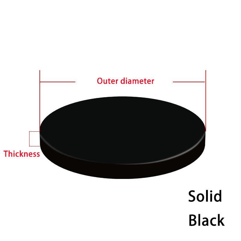 1~20pcs Outer Diameter: 12~438mm Thickness: 2/3mm Black Silicone Gasket Circular Flat Washer Flange Sealing O-ring/Solid Gasket