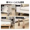 GAGUIUP Table Leg Extensions, 10cm Tall, Set of 4, Height Adjustable, for Kotatsu Tables, Adjustable Diameter from 0-5.4cm, Brown