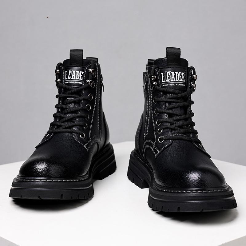 Martin Boots 2025 Winter New Snow Boots Men's Velvet Warm Northeast Cotton Shoes Trendy Shoes