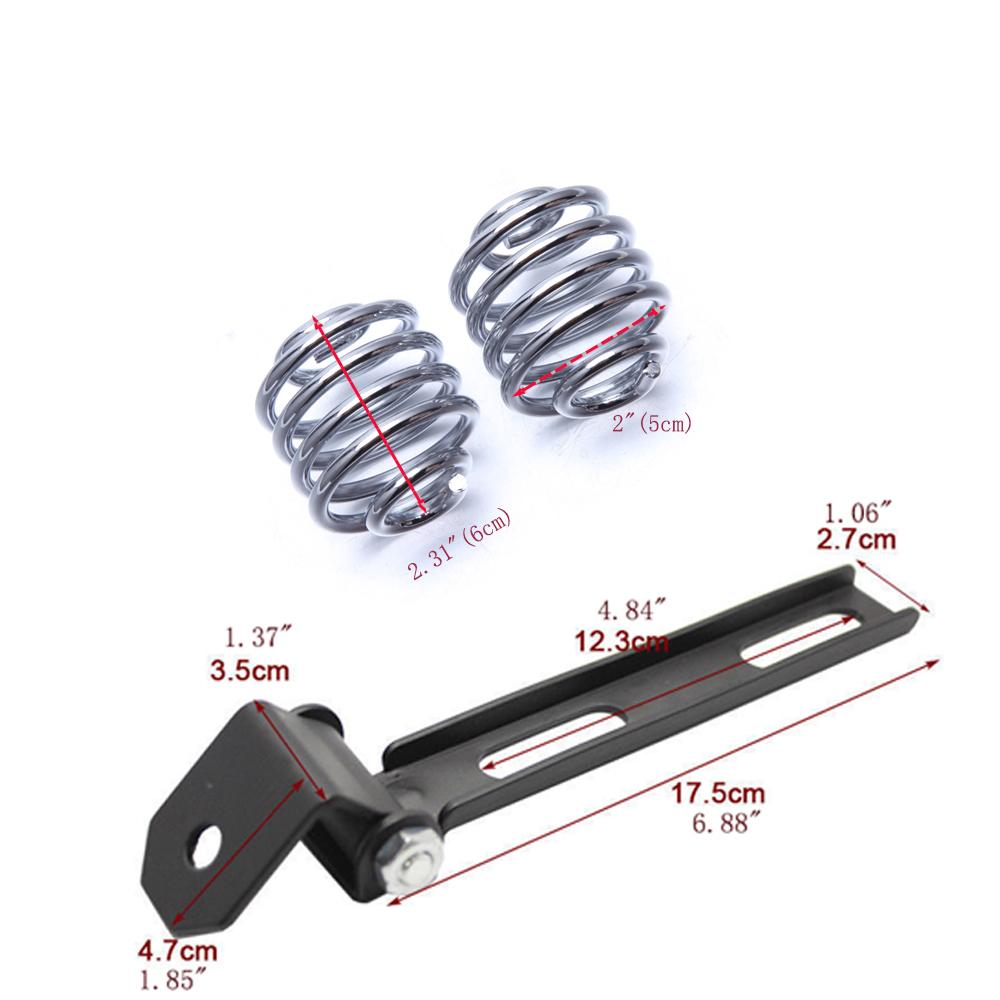 2" Motocyklové sólo Sedlo Pružina Ocelové Sedlo Sedlo Pružina Držák Montážní sada pro Harley Bobber Chopper Custom