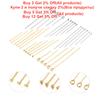 50-100pcs/Lot 15-70MM Stainless Steel Flat Ball Eye Head Pins Gold Silver Plated For DIY Jewelry Findings Making Accessories
