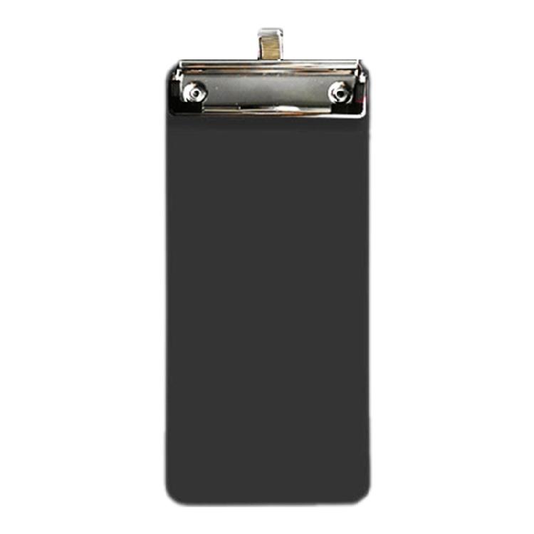 Маленький планшет 10x22см Планшет Доска для письма с крючком для подвешивания Металлический зажим Доска для письма для офиса школы чёрный 558₽