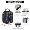 Wolf Dreamcatcher Art Thermal Lunch Bag for Women Reusable Portable Lunch Box Waterproof Cooler Tote Bag for Work Travel Picnic