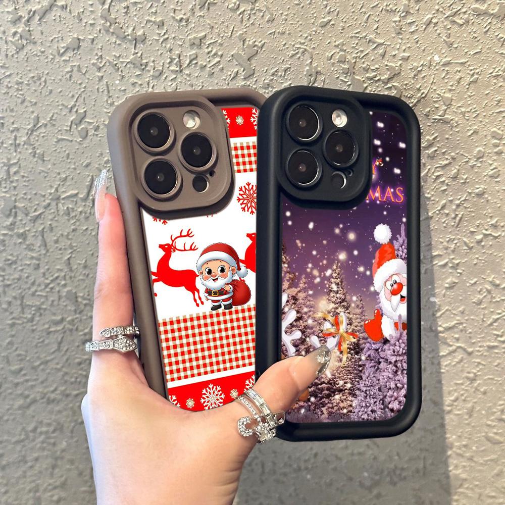 Sky Eye Ladder Soft Case for Samsung A06 A15 A25 A35 A55 S23 S24 FE All Samsung Models Phone Cases Silicone Cover NY29 Merry Christmas Christmas Tree