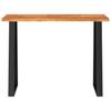 Console Table with Live Edge 110 x 35 x 80 cm Solid Acacia Wood