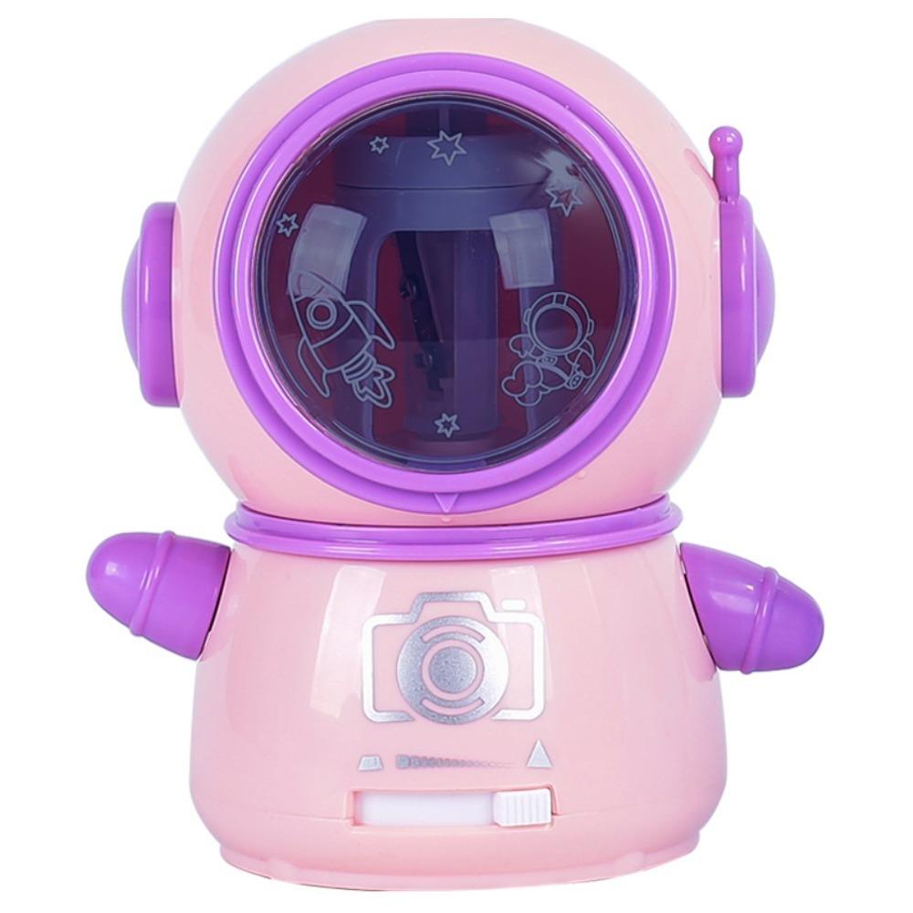 Doppelte Stromversorgung Astronaut Automatischer Bleistiftspitzer Automatischer Stopp-Bleistiftspitzer Kindergeschenke