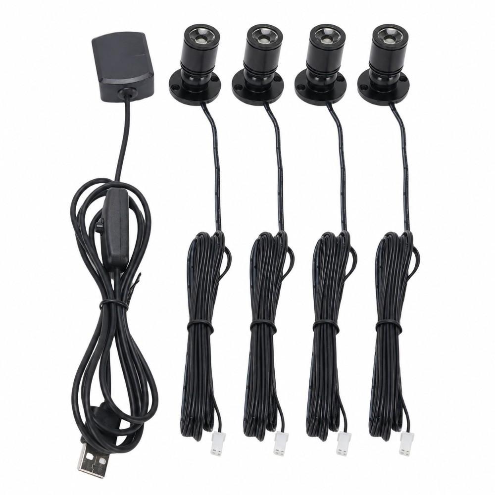 4 Pack 360 Degree Rotating Accent Light 200LM Display Light Mini Spot Light Indoor