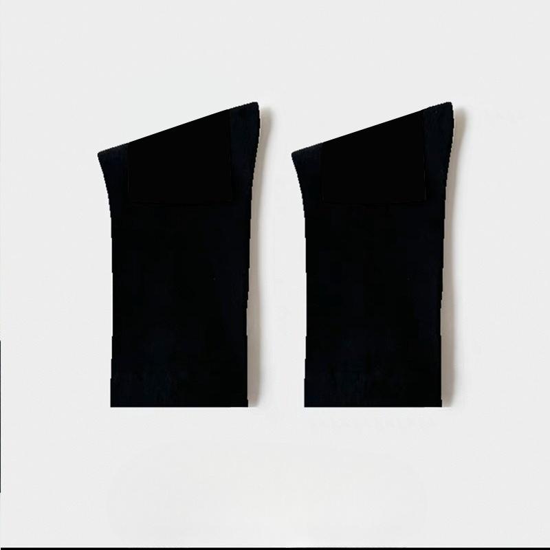 

Удобные и простые женские носки, носки до середины икры для осени и зимы, махровые носки свободного кроя, послеродовые носки однотонного черного цвета 1 pair чёрный