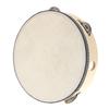8" Hand Held Tambourine Drum Bell Birch Metal Jingles Percussion Musical Educational Toy