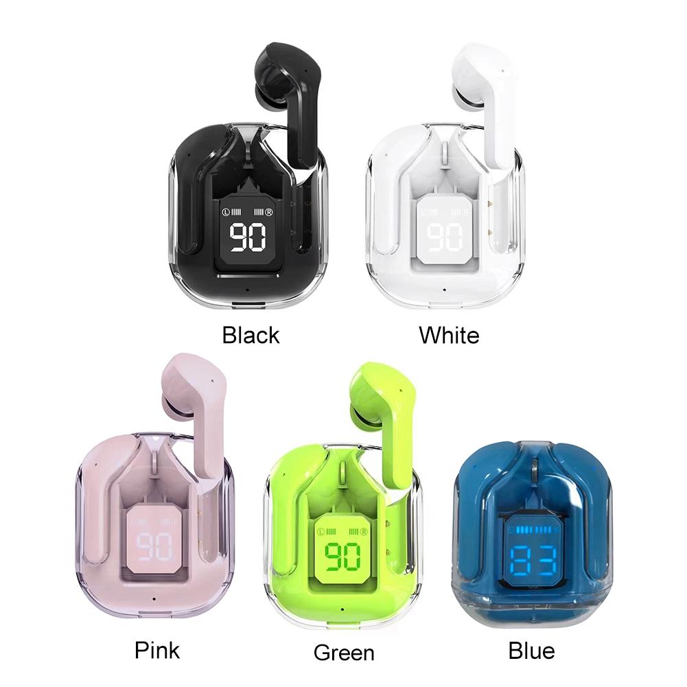 Bluetooth-Compatible 5.3 Headphones In-Ear Earbuds with Charging Case Digital Display Earbuds for Running Gym Workout