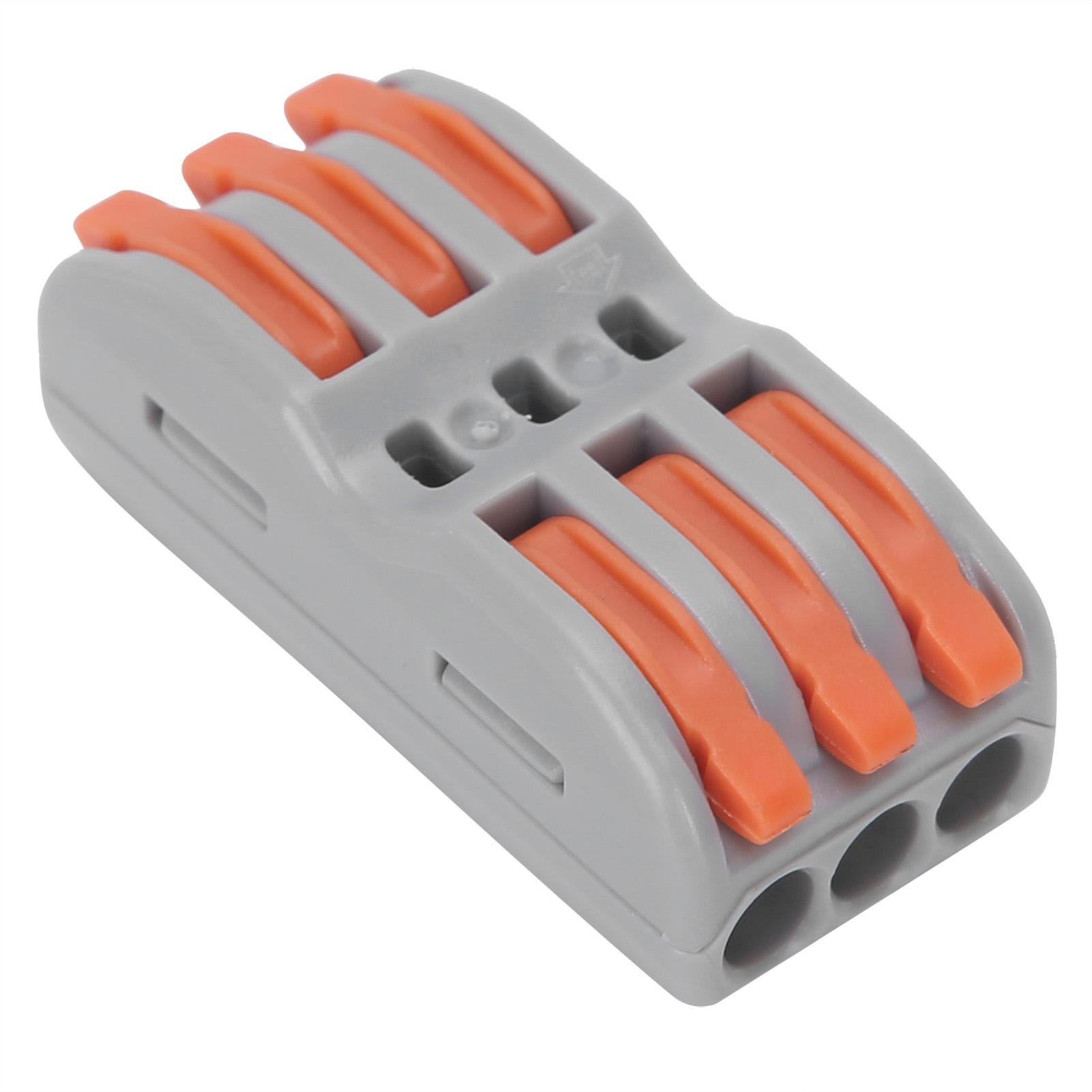 

50 шт. Клеми провідникові Швидкі Компактні З єднувачі для м яких і жорстких дротів Промислові аксесуари SPL3