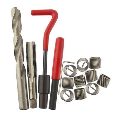 Kit d'inserts de réparation de filetage métrique 30 pièces M5 M6 M8 M10 M12 M14 Helicoil Outil de pose d'inserts M6 * 1.0