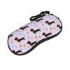 Dachshund Glasses Case Men Women New Zipper Dogs Animal Eyewear Storage Box Eye Contacts Case