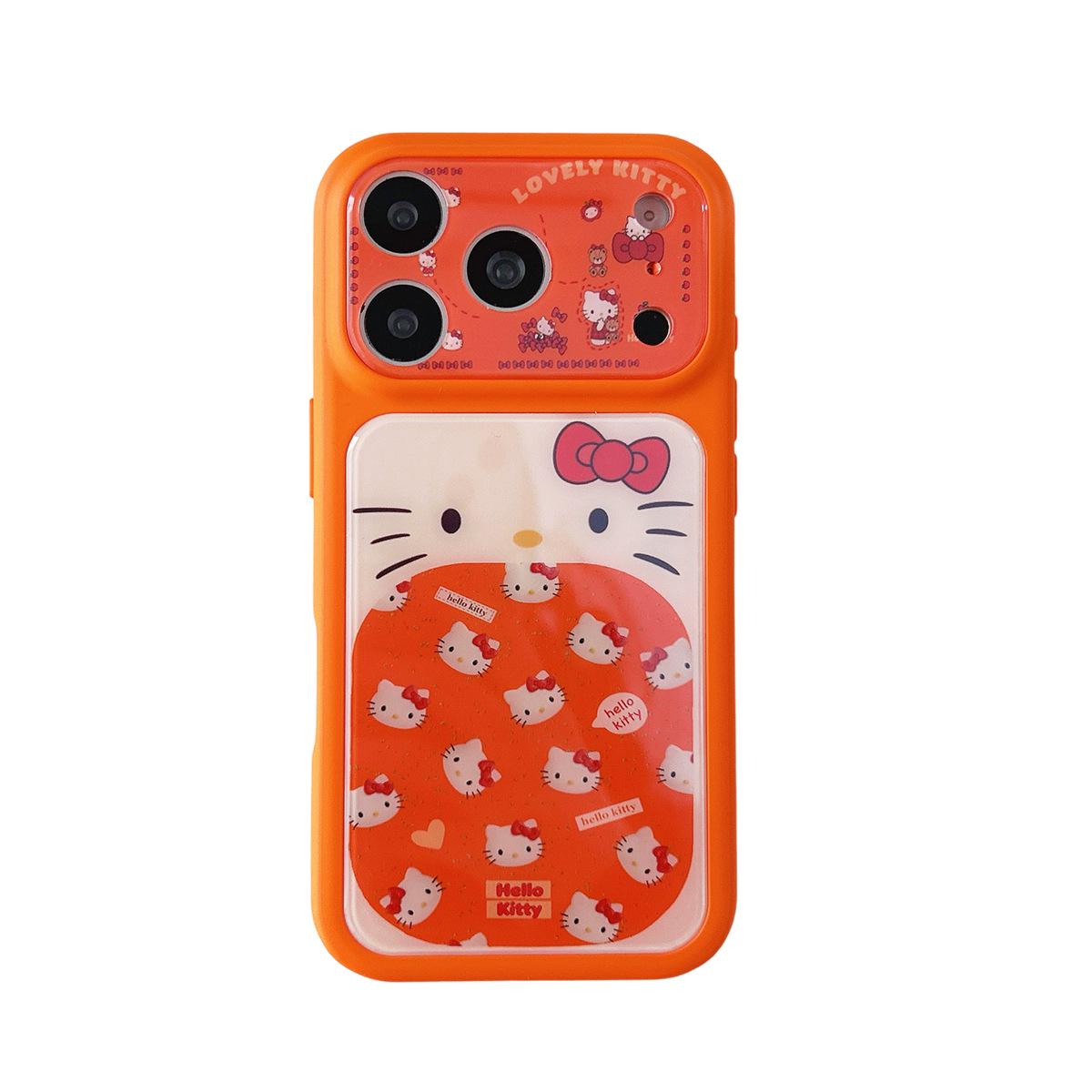 

Cartoon Big Window Orange Cat iPhone 15/Pro Max Case - Anti-Fall iPhone 17 Pro Max